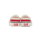 Vans Red and White Striped Era 95 DX Sneakers