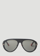Moncler - Navigaze Pilot Sunglasses in Black