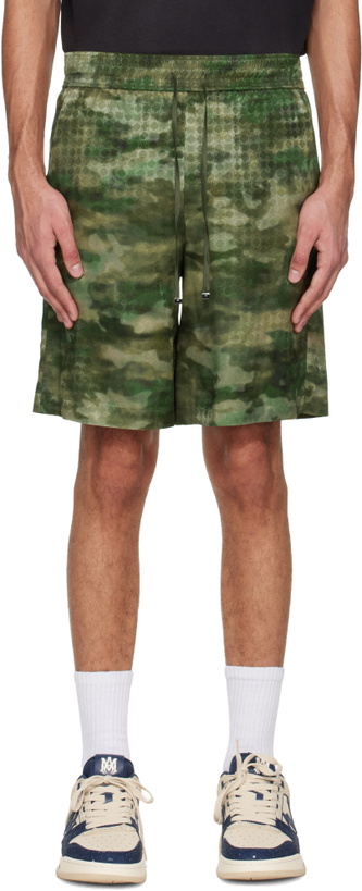 Short De Sport Amiri Imprimé Bandana Bleu Noir - Tricot, Taille S - Vintage Neuf Avec étiquettes