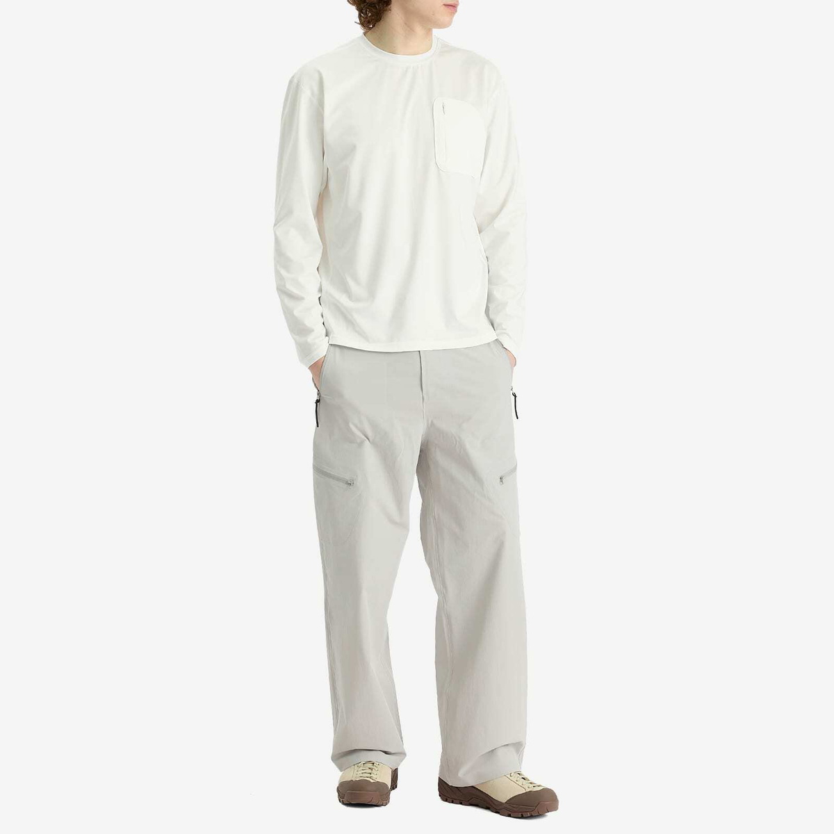 Hiking Patrol Men's Long Sleeve T-Shirt in White