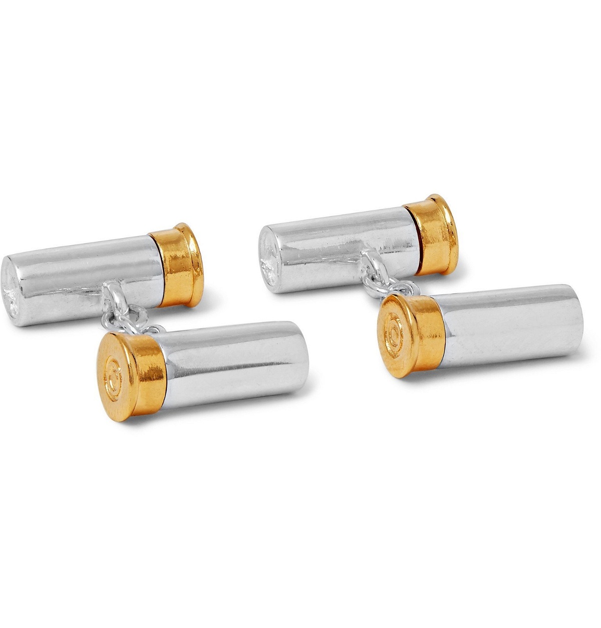 Photo: James Purdey & Sons - Sterling Silver and Gold-Tone Cufflinks - Silver