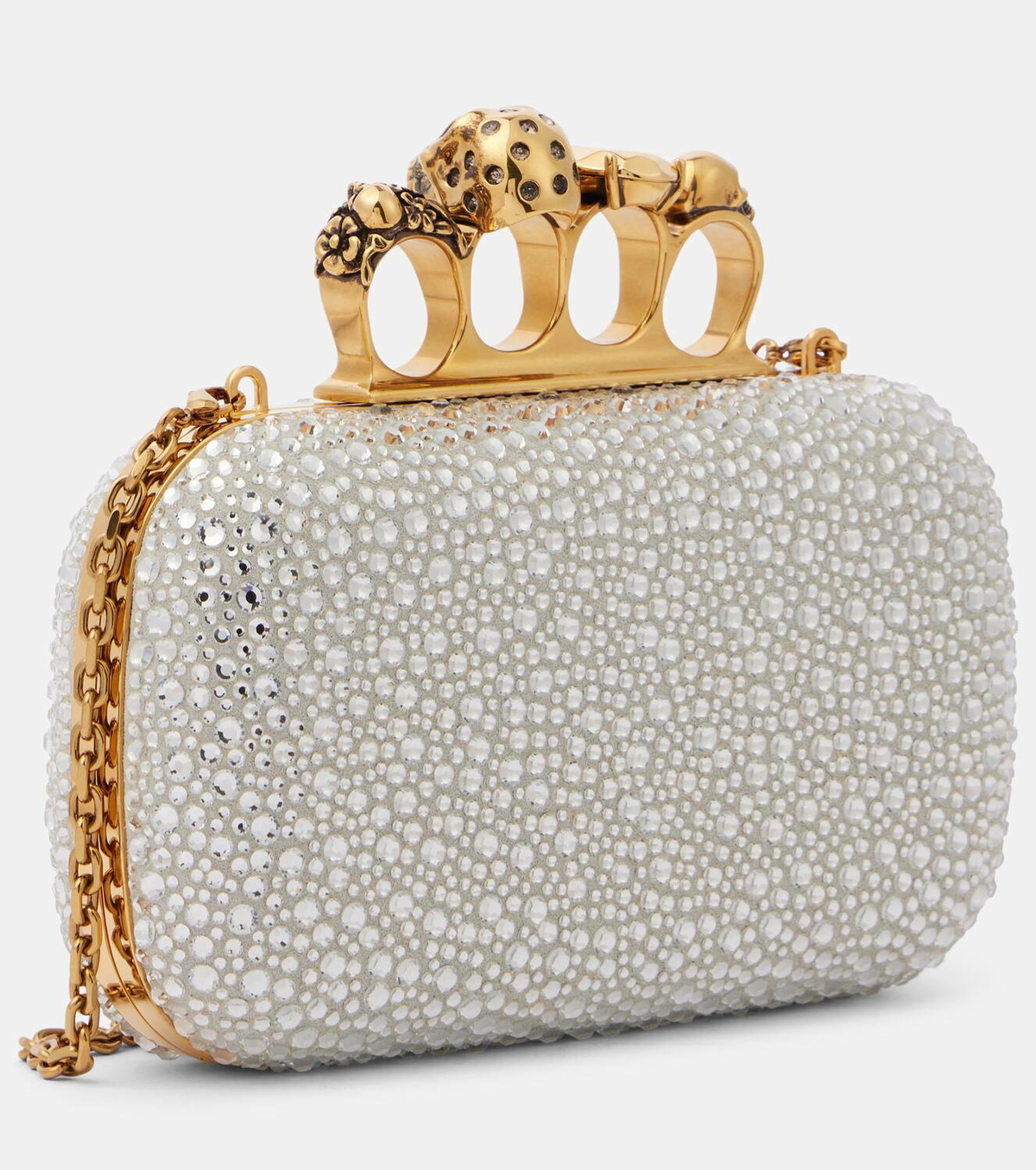 Alexander McQueen Skull Knuckle embellished clutch Alexander