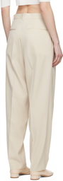 AURALEE White Pleated Trousers