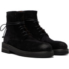 Marsèll Black Parrucca Combat Boots