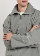 Calvin Klein Preston High-neck Nylon Jacket Grey