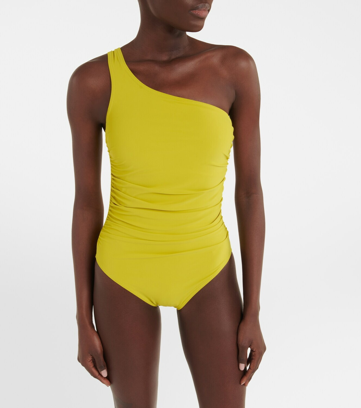 Karla Colletto One-shoulder ruched swimsuit Karla Colletto