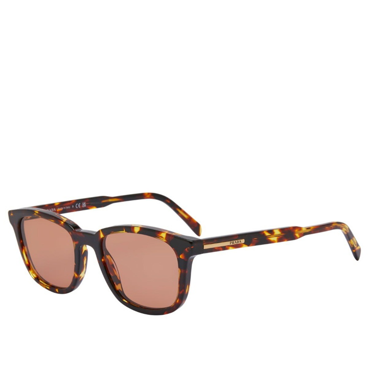 Photo: Prada Eyewear Men's A21S Sunglasses in Magma Tortoise/Orange 