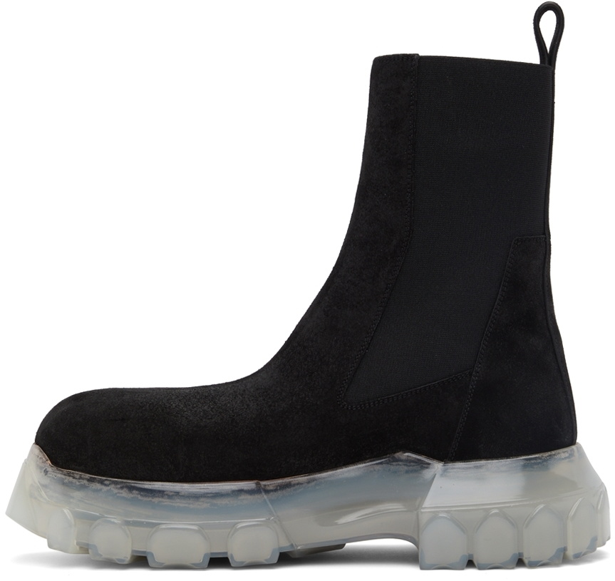 Rick Owens Black Beatle Bozo Tractor Boots Rick Owens