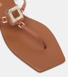 Roger Vivier Viv' By The Sea leather thong sandals