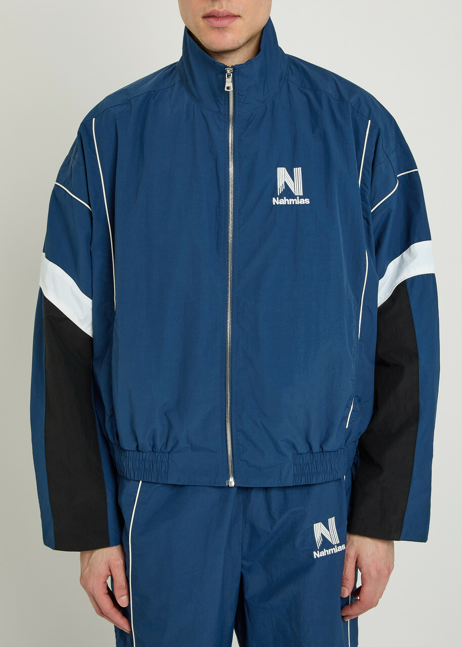 Nahmias Warm Up Panelled Shell Jacket Blue