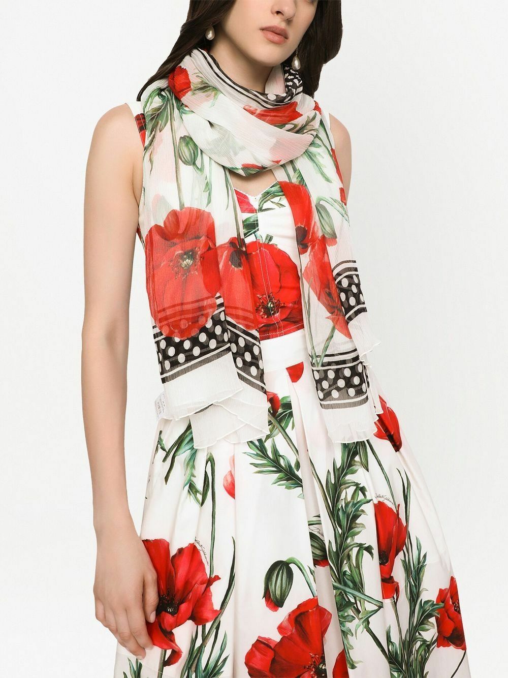 Dolce & Gabbana Black Silk Foulard main image 0
