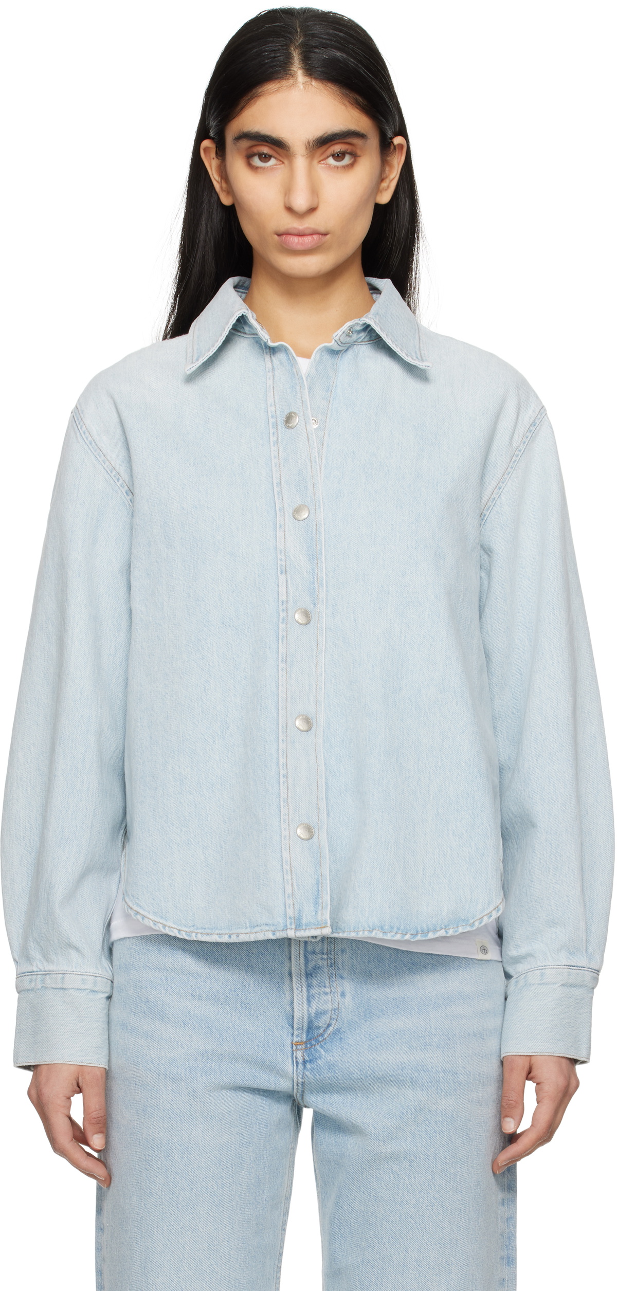 AGOLDE Blue Laurel Shirt