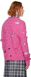 Meryll Rogge Pink Hearts Sweater