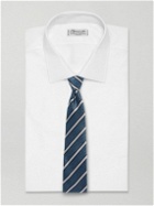 Canali - 8cm Striped Silk-Jacquard Tie