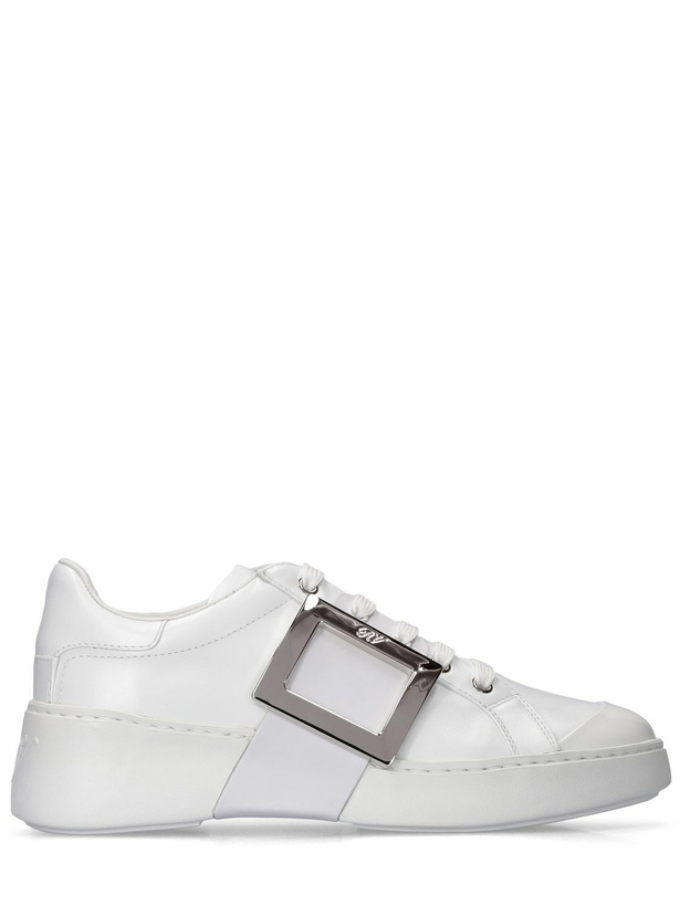 Photo: ROGER VIVIER - 40mm Viv Skate Leather Sneakers