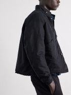 A.PRESSE - Paneled Cotton-Canvas Jacket - Black