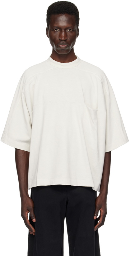 Photo: Entire Studios Off-White Heavy Pocket T-Shirt