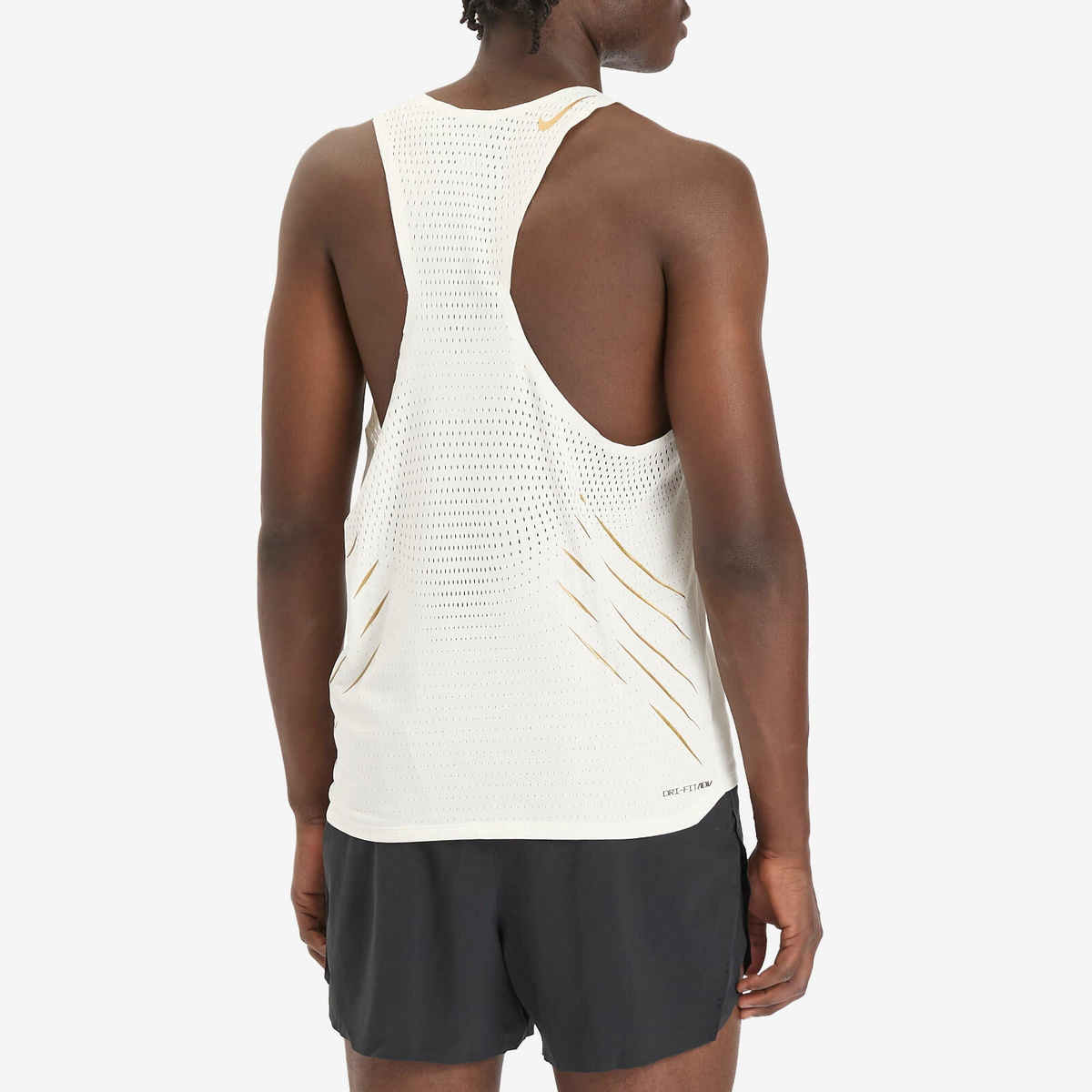 Nike Running Men's Aeroswift x Jakob Vest in Sail/Gold