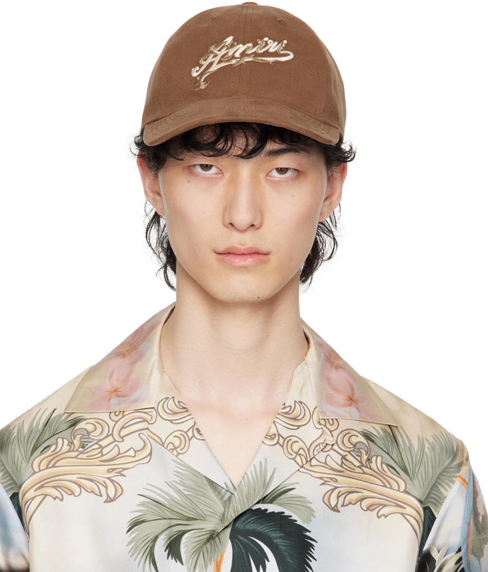 AMIRI Brown Baroque Logo Dad Cap Amiri AMIRI Brown Baroque Logo Dad Cap Amiri