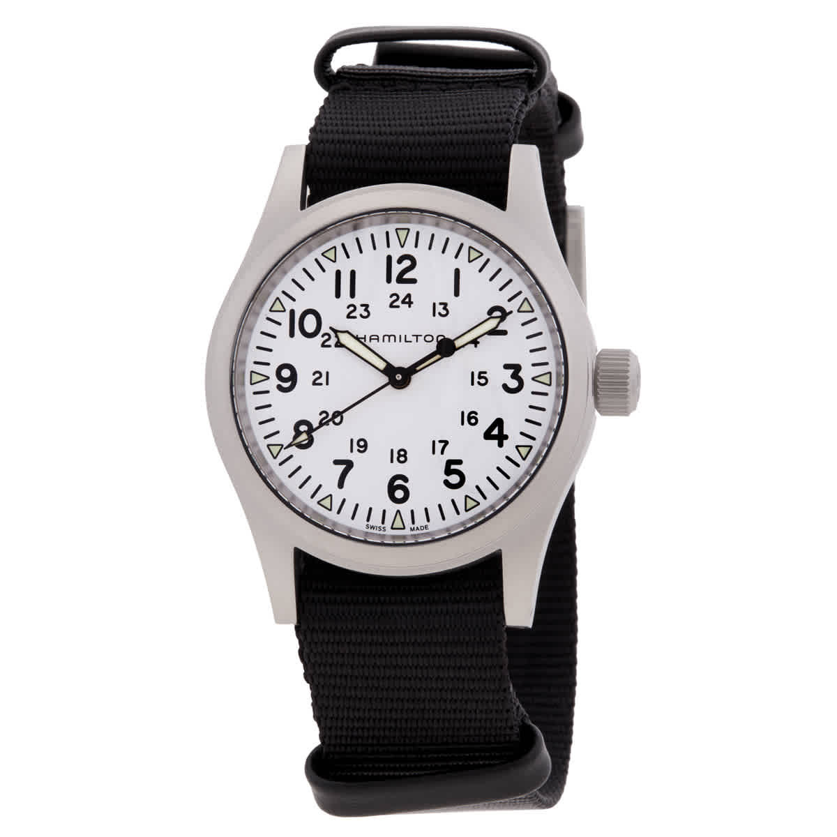 Hamilton Khaki Field Manual Wind White Dial Watch H69439910