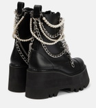 Junya Watanabe Embellished platform leather boots