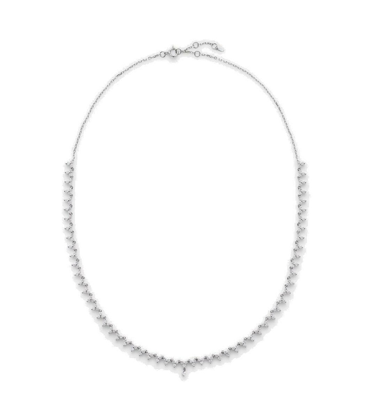 Photo: Persée 18kt white gold tennis necklace with diamonds