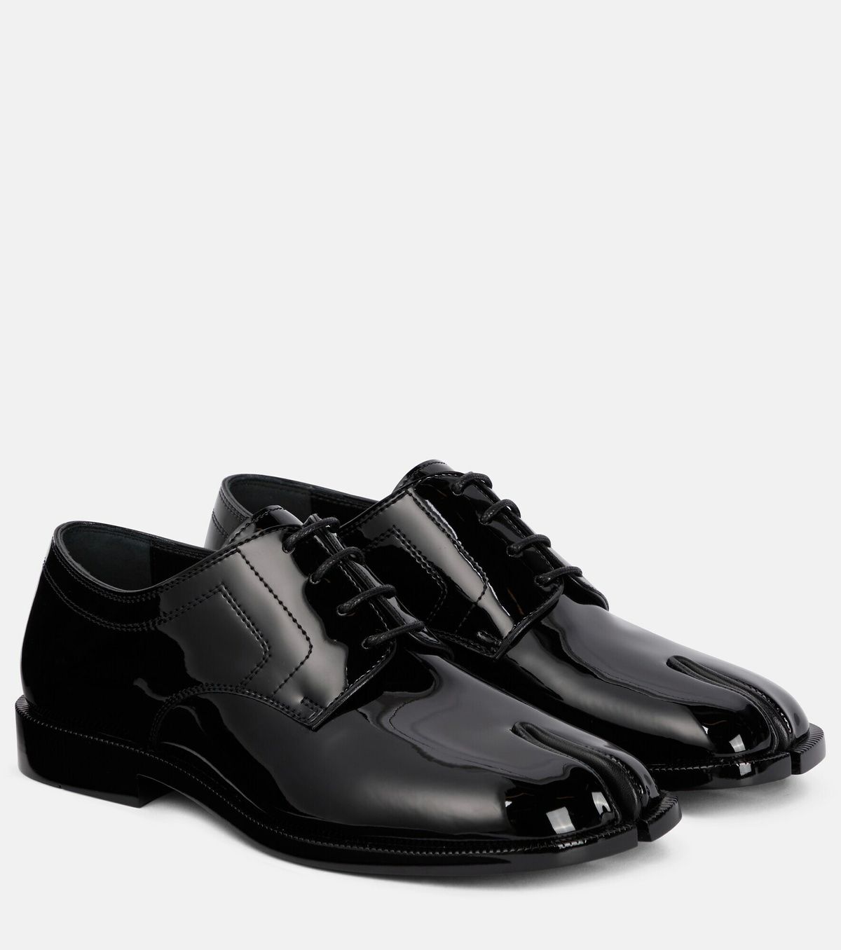 Maison Margiela - Tabi patent leather Derby shoes Maison Margiela