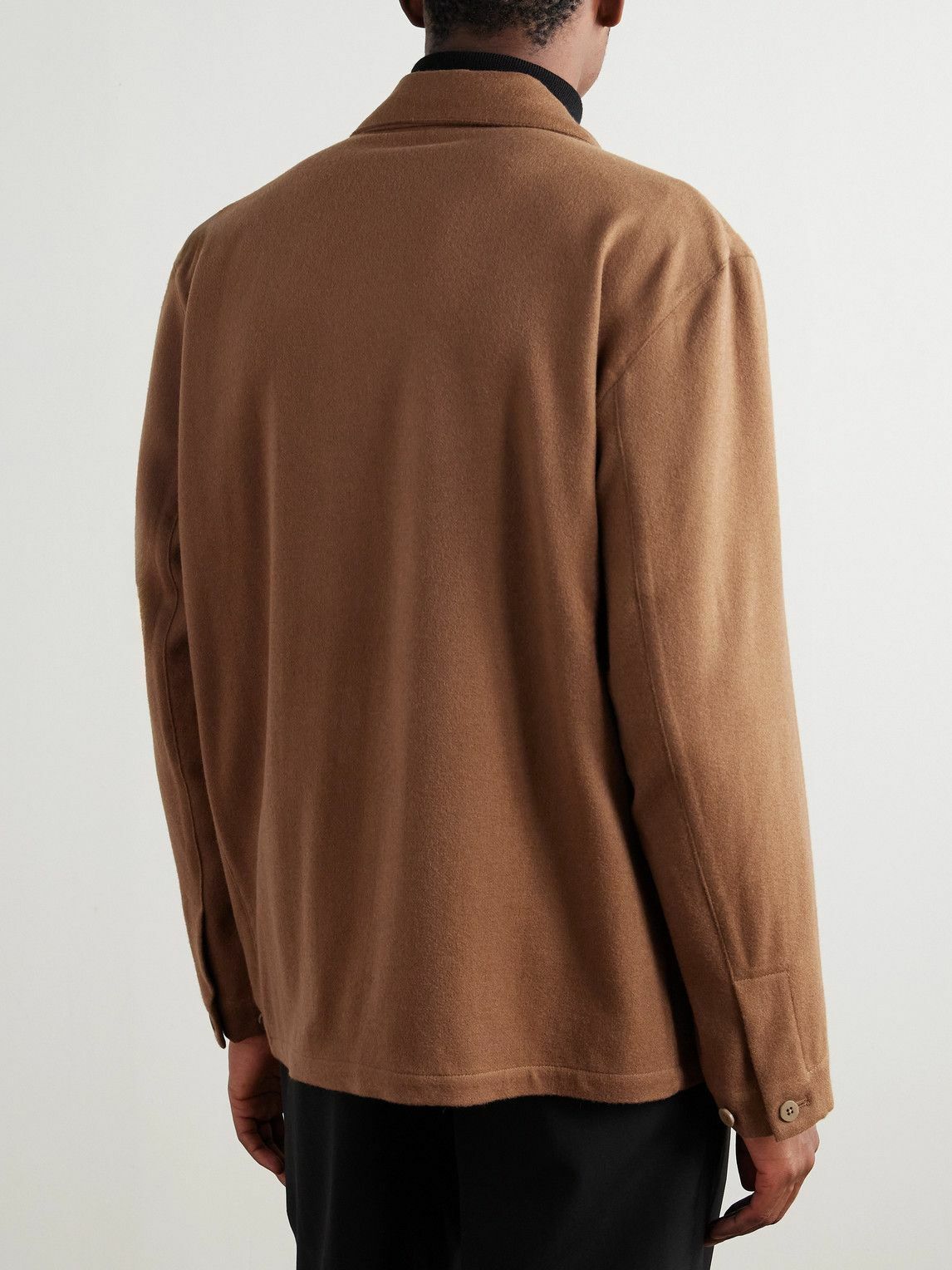 Stòffa - Double-Breasted Camel Hair Blazer - Brown