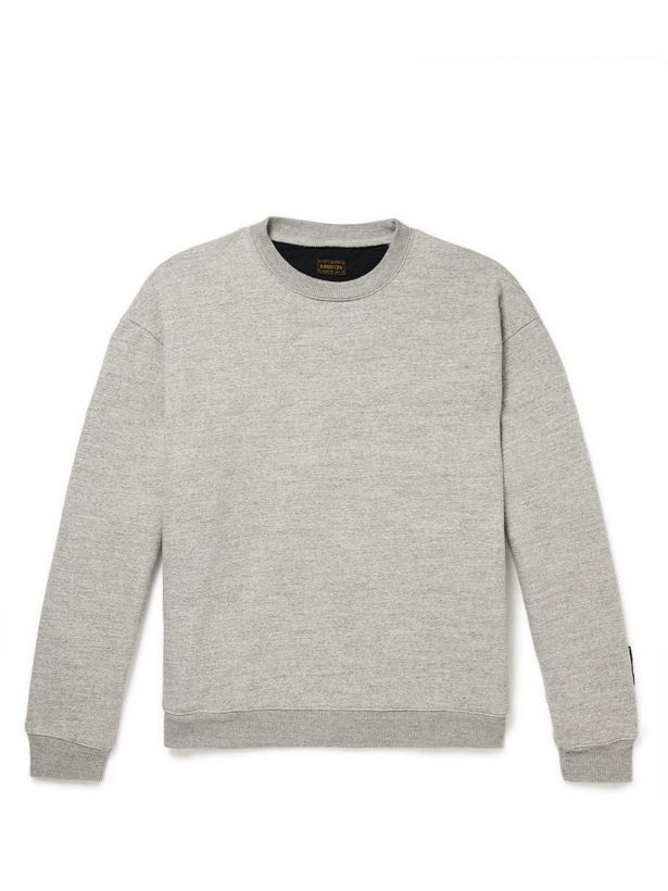 Photo: KAPITAL - Patchwork Cotton-Jersey Sweatshirt - Gray