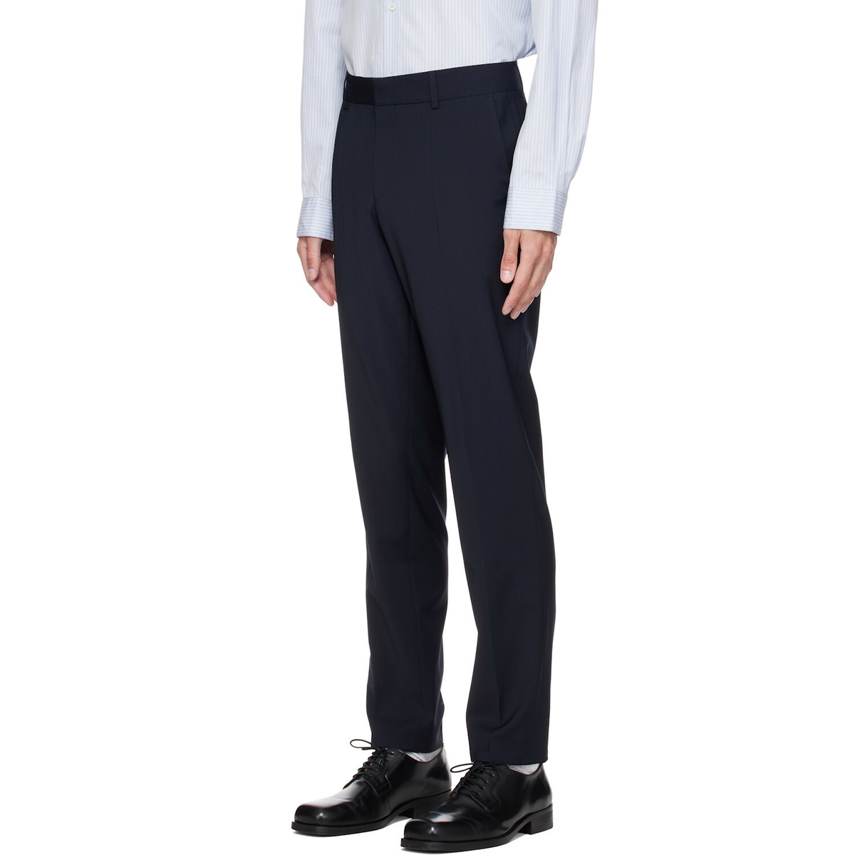 BOSS Navy Two-Piece Slim-Fit Stretch Virgin Wool Suit