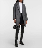 REDValentino Double-breasted wool-blend coat