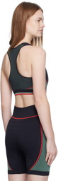 Casablanca Black Seamless Sport Bra