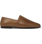 Sandro - Leather Loafers - Brown