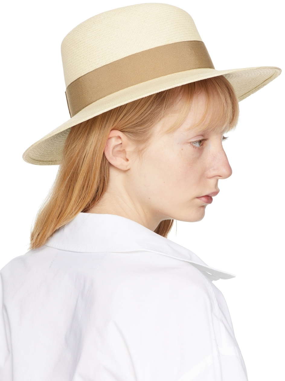Maison Michel Fedora Hat in Beige Straw Maison Michel Virginie Straw Fedora Hat - Bergdorf Goodman main image 3