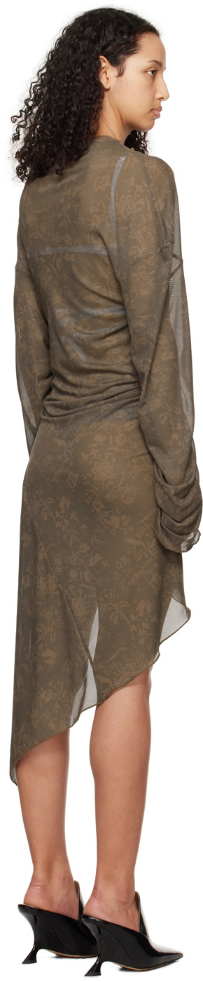 Jade Cropper Khaki Twisted Minidress