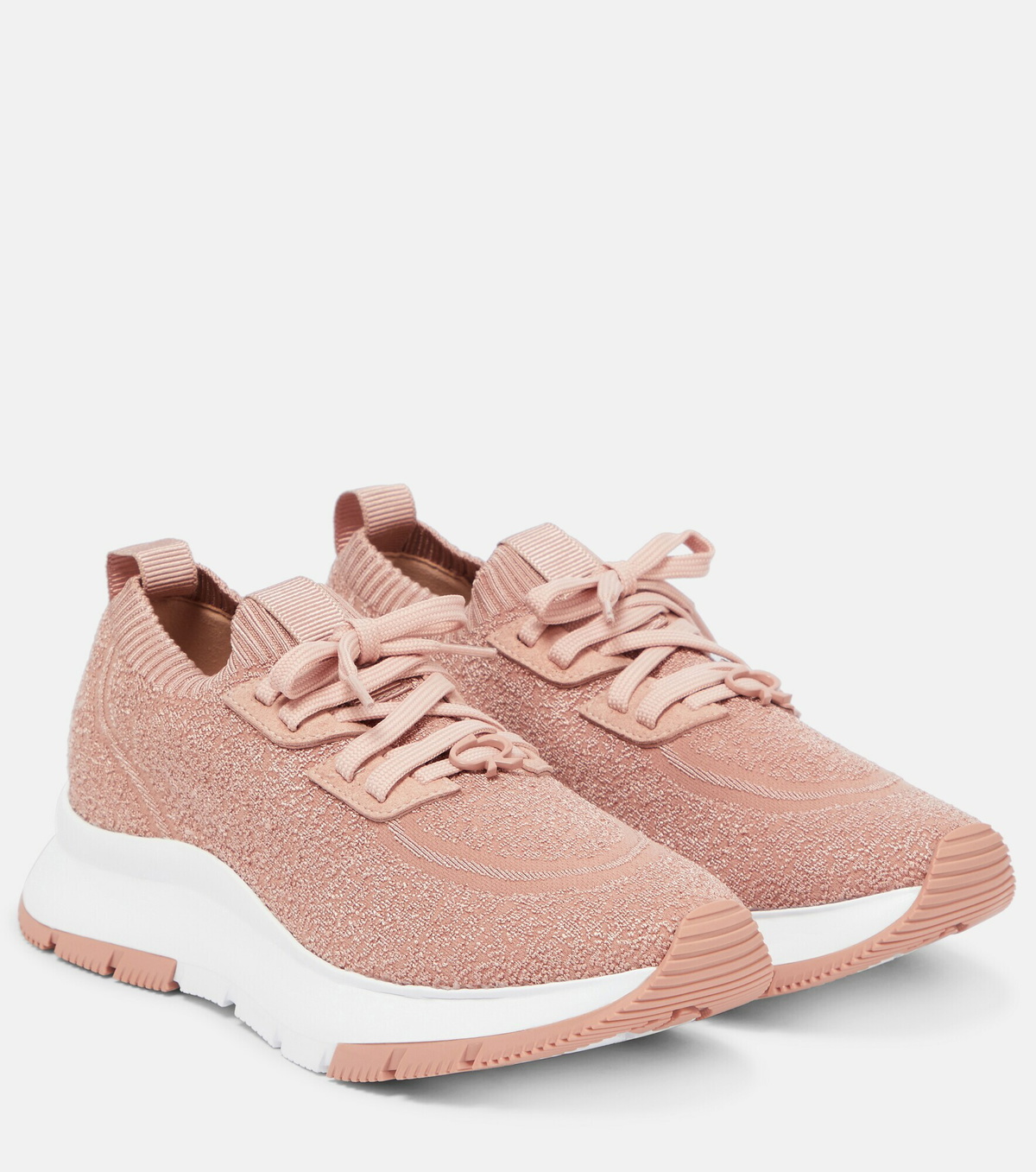 Gianvito Rossi - Jacquard-knit sock sneakers