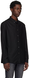 FRAME Black Collared Shirt