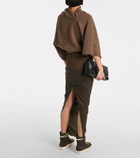 Rick Owens Cylinder draped virgin wool top