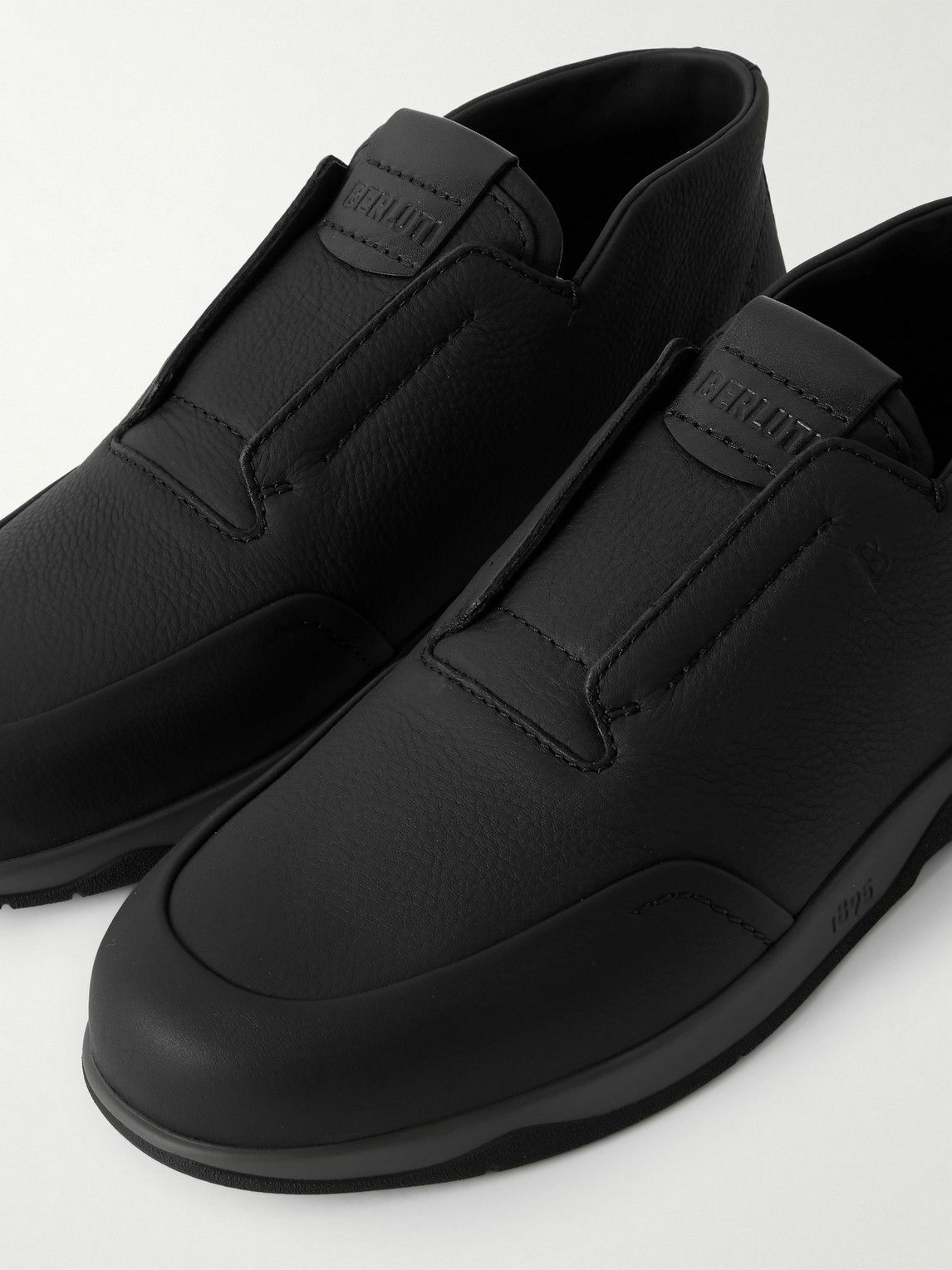 Berluti - Échappée Leather Slip-On Desert Boots - Black