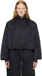 AMOMENTO Black Shirred Jacket