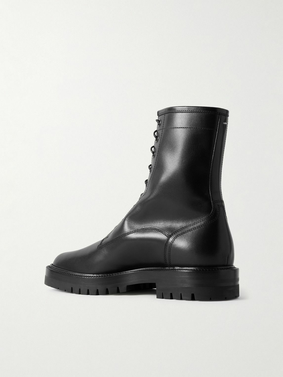 Maison Margiela - Tabi Split-Toe Leather Boots - Black Maison Margiela - Tabi Split-Toe Leather Boots - Black