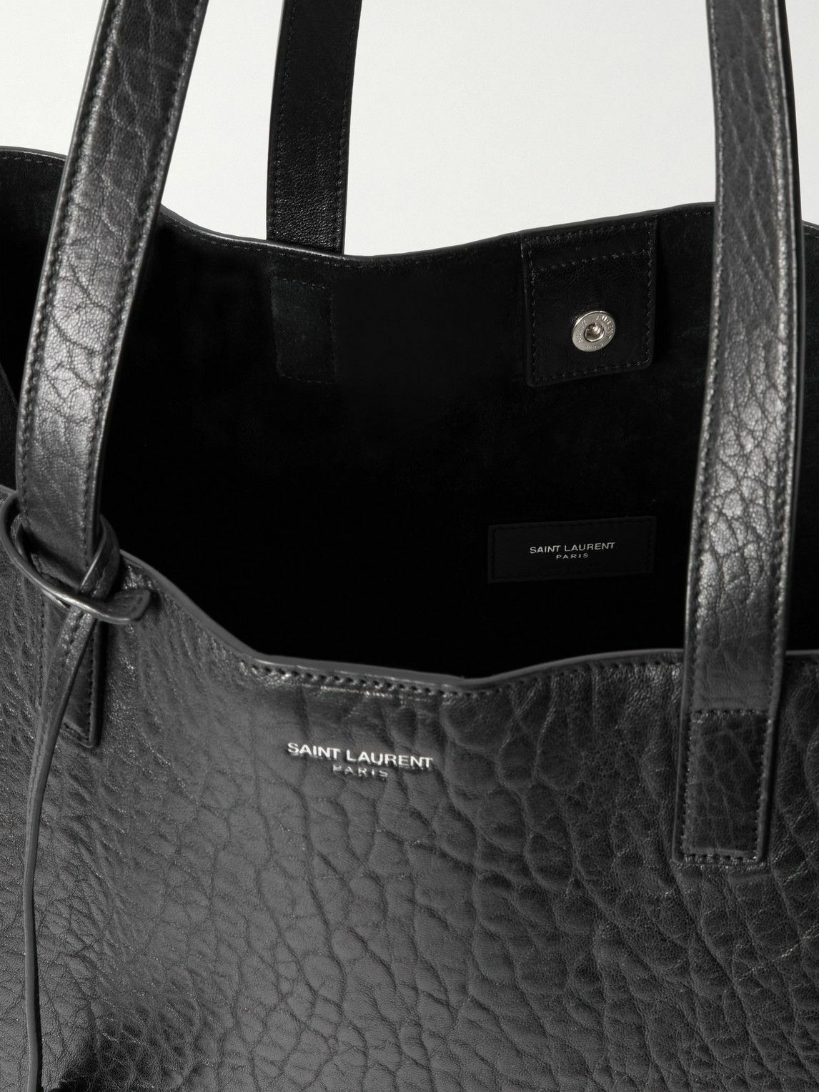 SAINT LAURENT - Full-Grain Leather Tote Bag