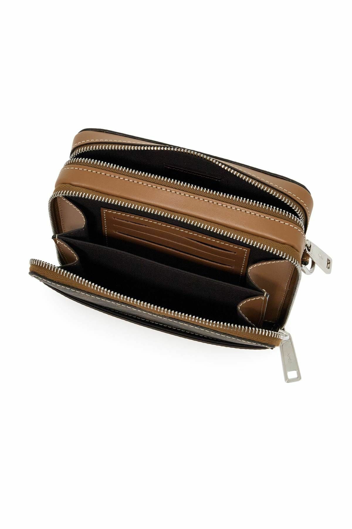 FENDI square camera bag organizer for storage Brown