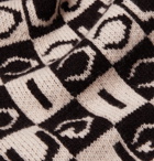 Gucci - Logo-Jacquard Wool Scarf - Black