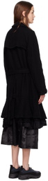 Comme des Garçons Black Black Double-Breasted Coat