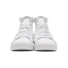 Converse White Leather Pro Mid Sneakers