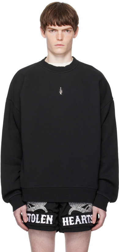 Photo: Stolen Girlfriends Club Black Snake Dagger Crew Sweatshirt