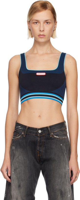 Photo: Casablanca Black & Blue Seamless Sport Bra