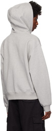 Kijun Gray Rivet Zip Hoodie