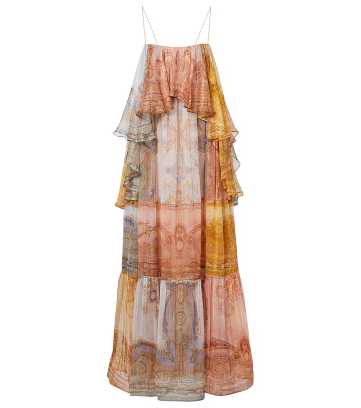 Zimmermann Illuminate silk and linen cocktail dress Zimmermann